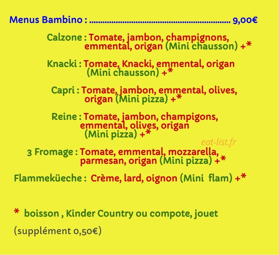 Mac Reynald Pizza — carte page 6