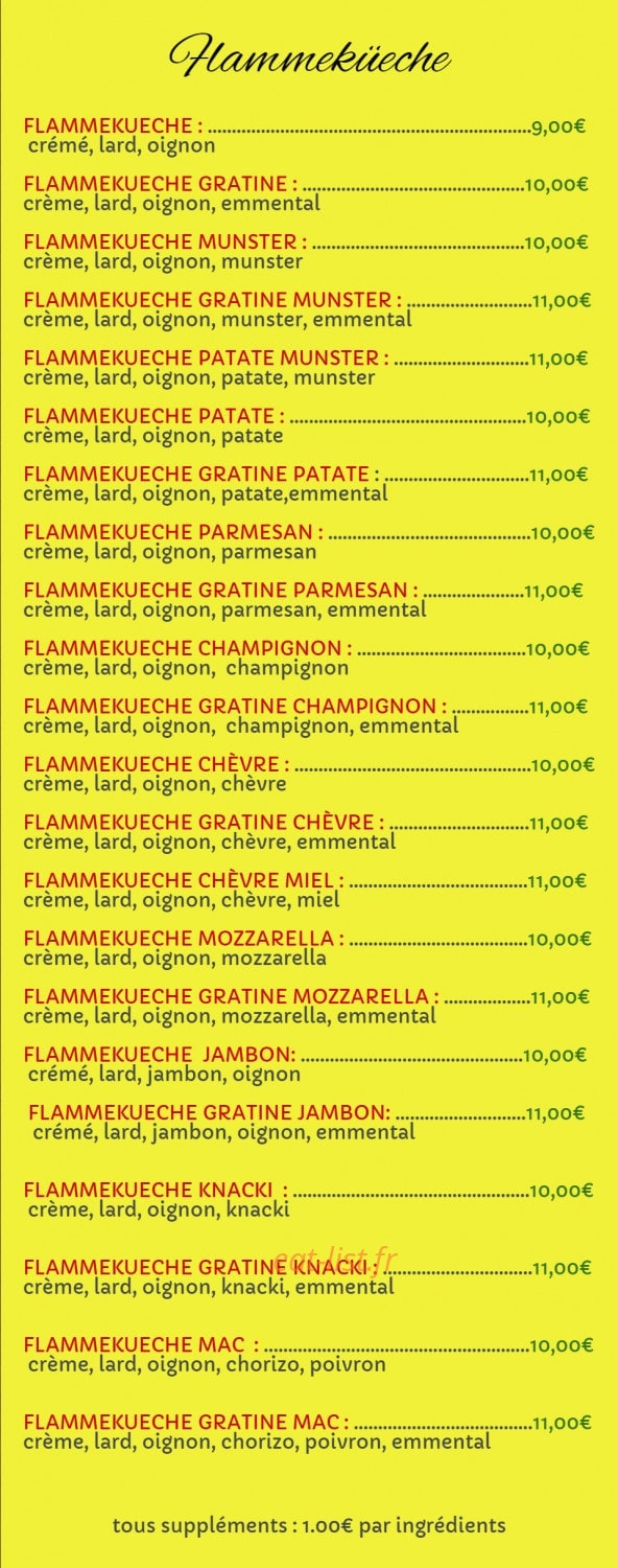 Mac Reynald Pizza — carte page 5