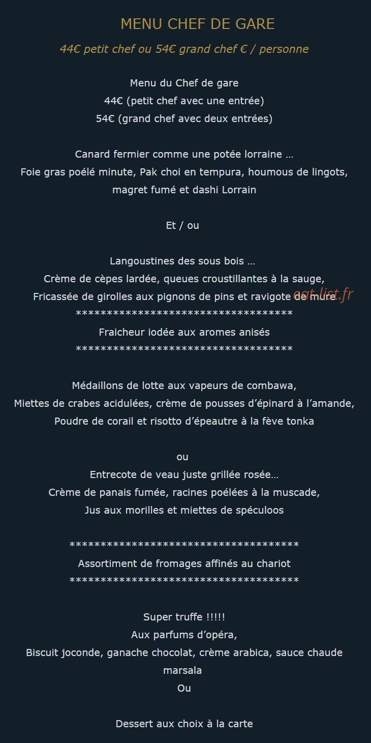 Auberge du Pressoir — carte page 4