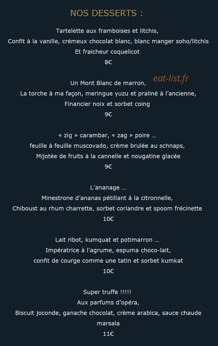Auberge du Pressoir — carte page 7