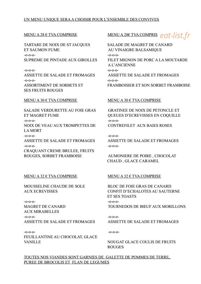 Chalet Beaurivage — carte page 1