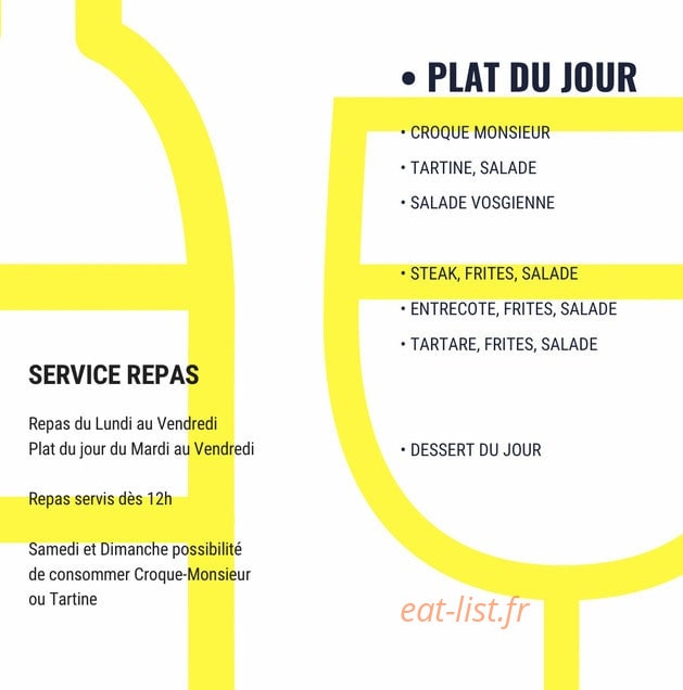 Bar de France — carte page 1