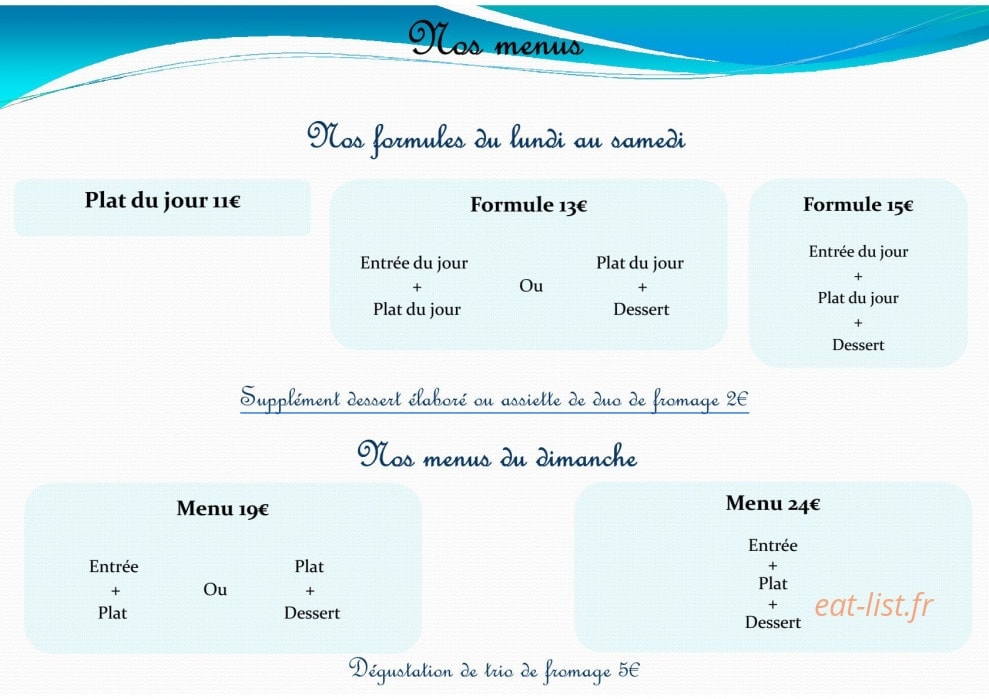 Battavoine avec deux thés — carte page 5