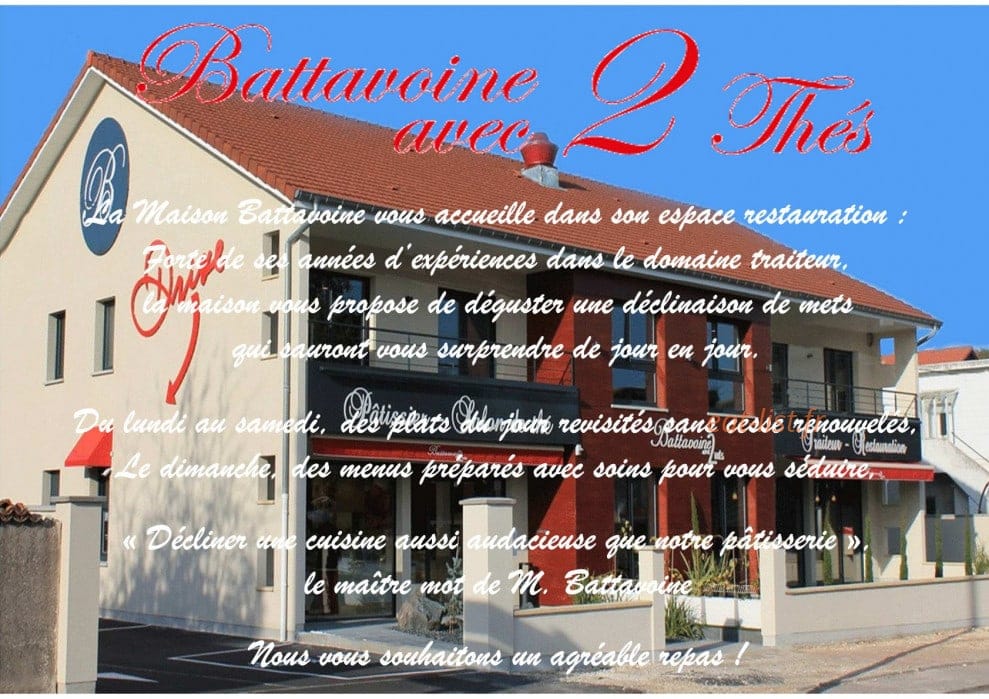 Battavoine avec deux thés — carte page 1