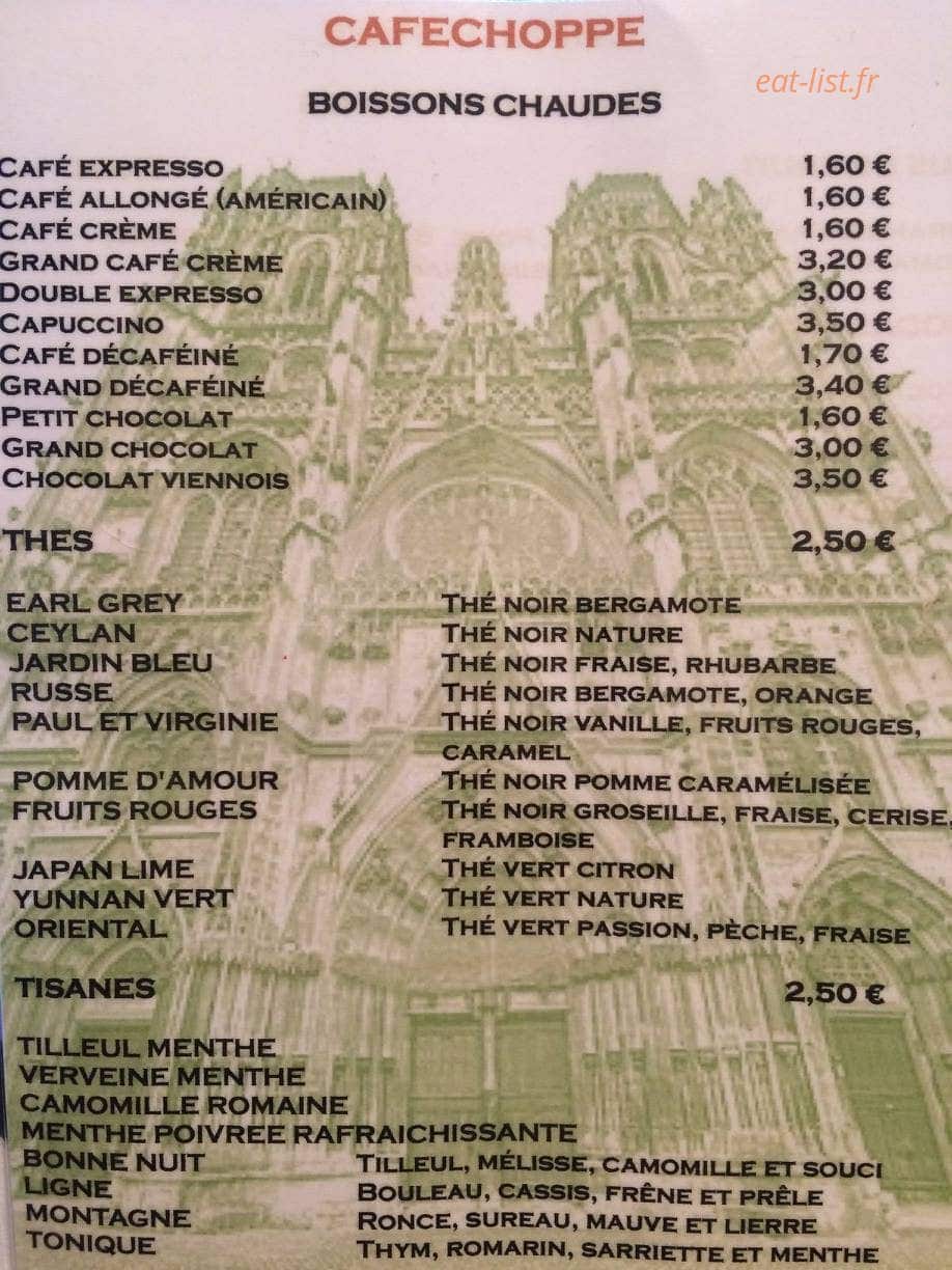 Cafechoppe — carte page 3