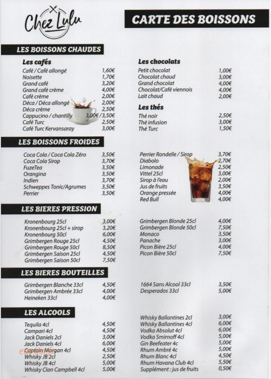 Chez Lulu — carte page 3