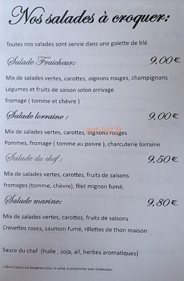 Mag'Nes-Café — carte page 2