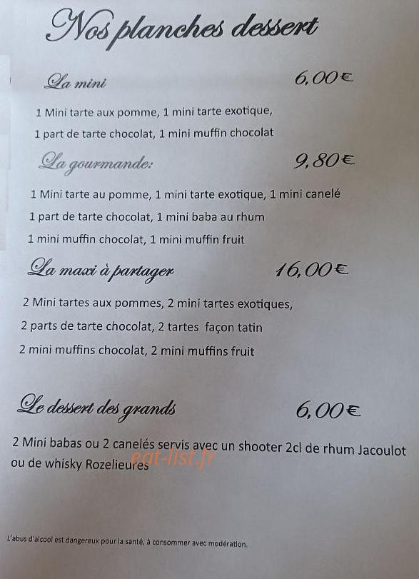 Mag'Nes-Café — carte page 4