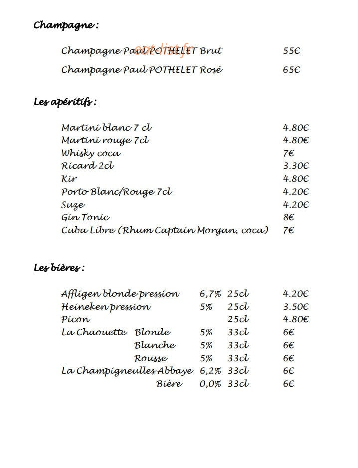 Ô P’tit Bois — carte page 5
