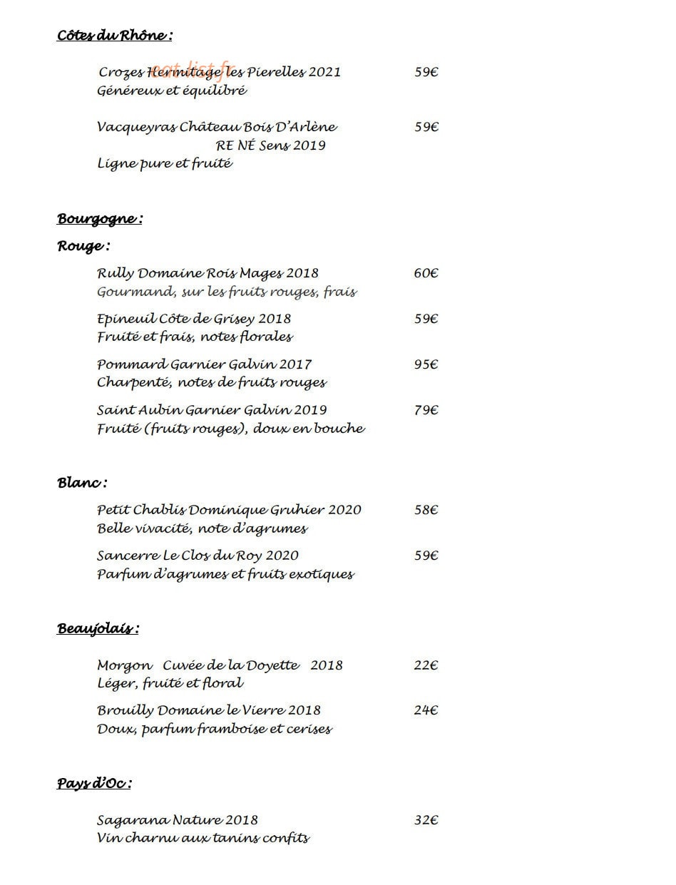 Ô P’tit Bois — carte page 4