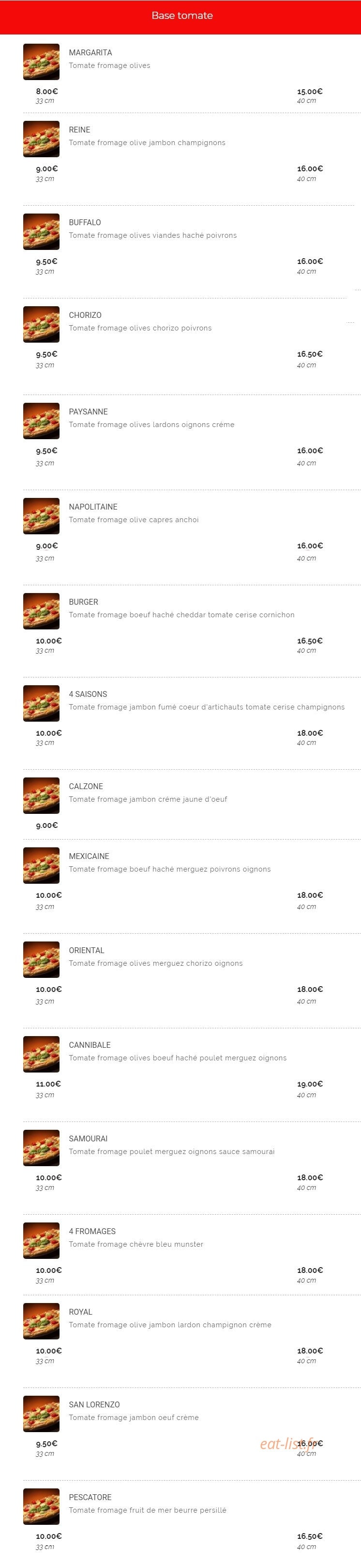 pizza napoli — carte page 1