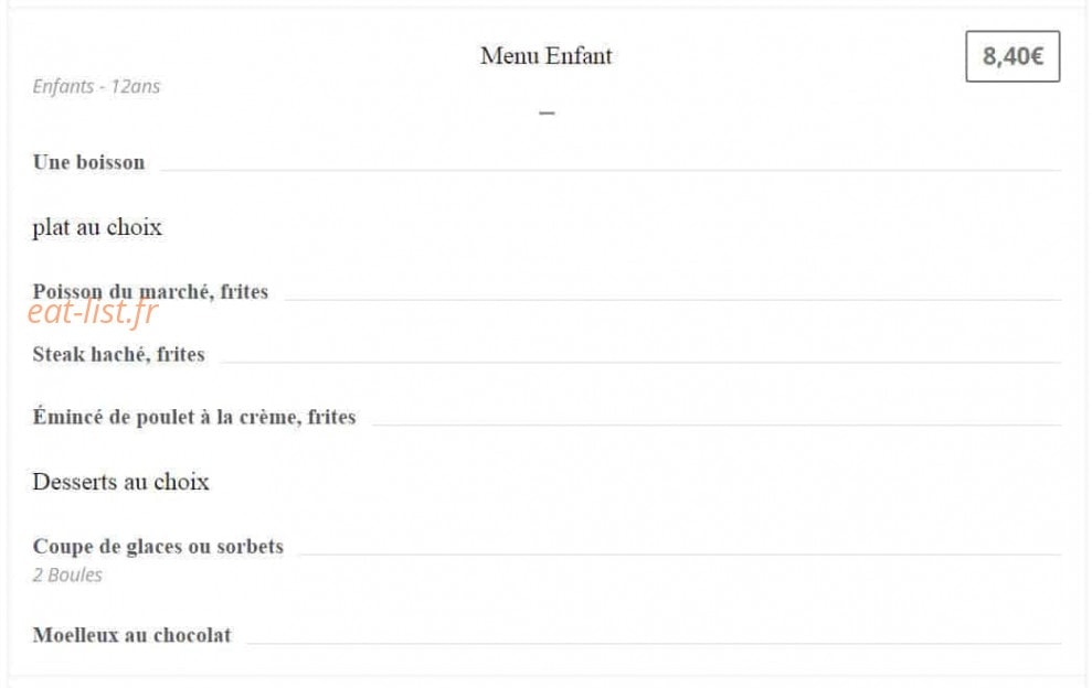 Au petit gourmet — carte page 3
