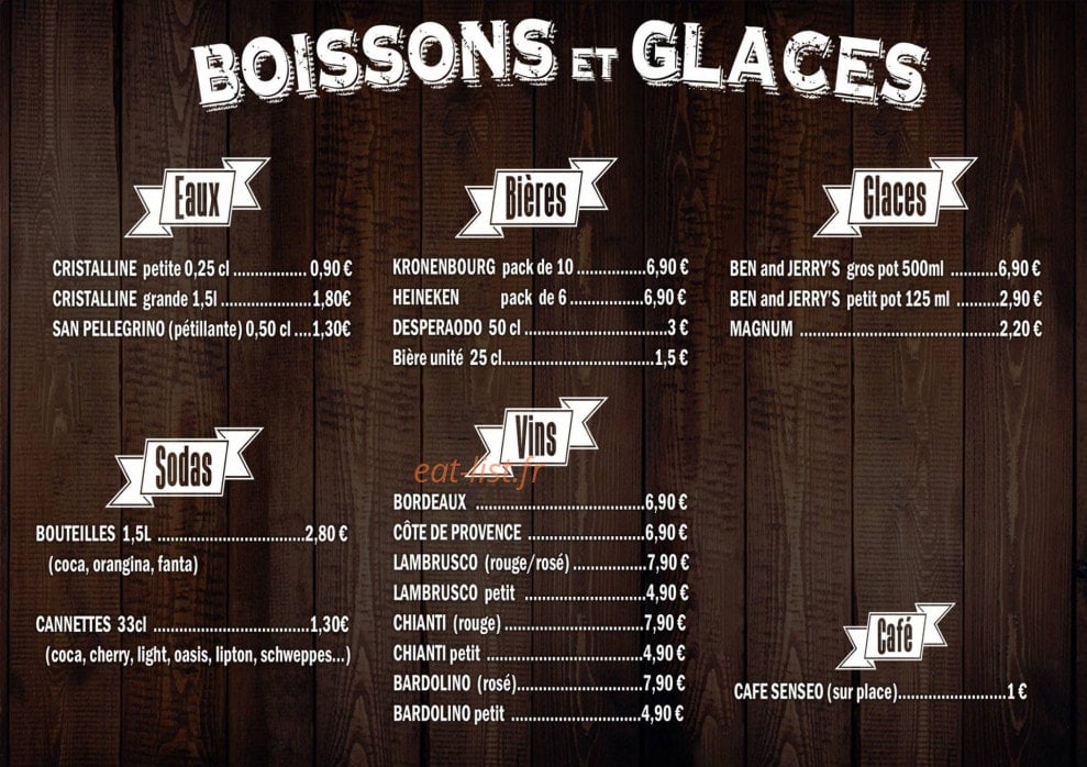 Pizza Carnot — carte page 1