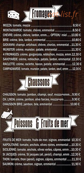 Pizza Carnot — carte page 3