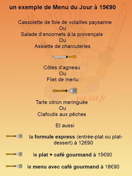 Le Criquet — carte page 1