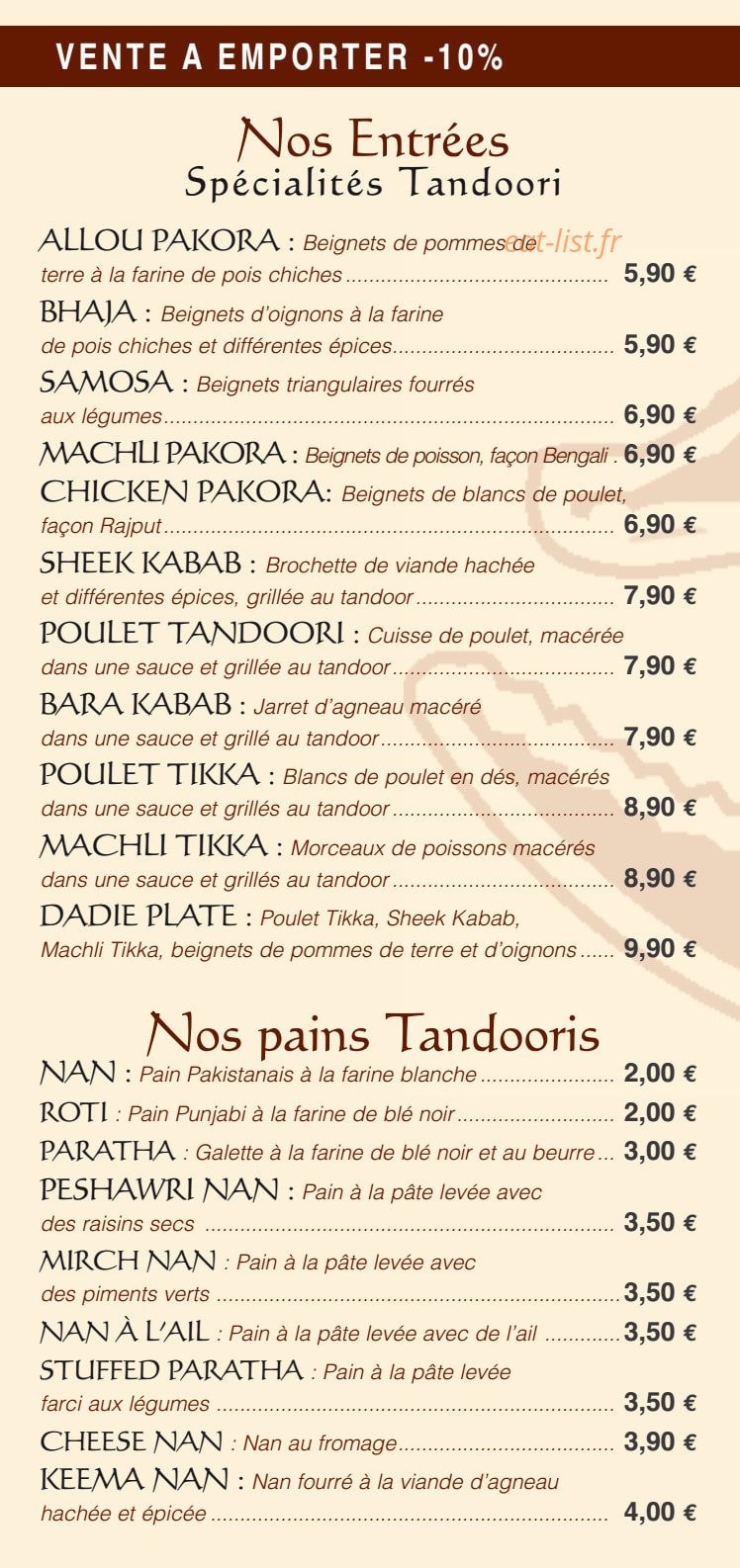 Le Crocodile — carte page 2