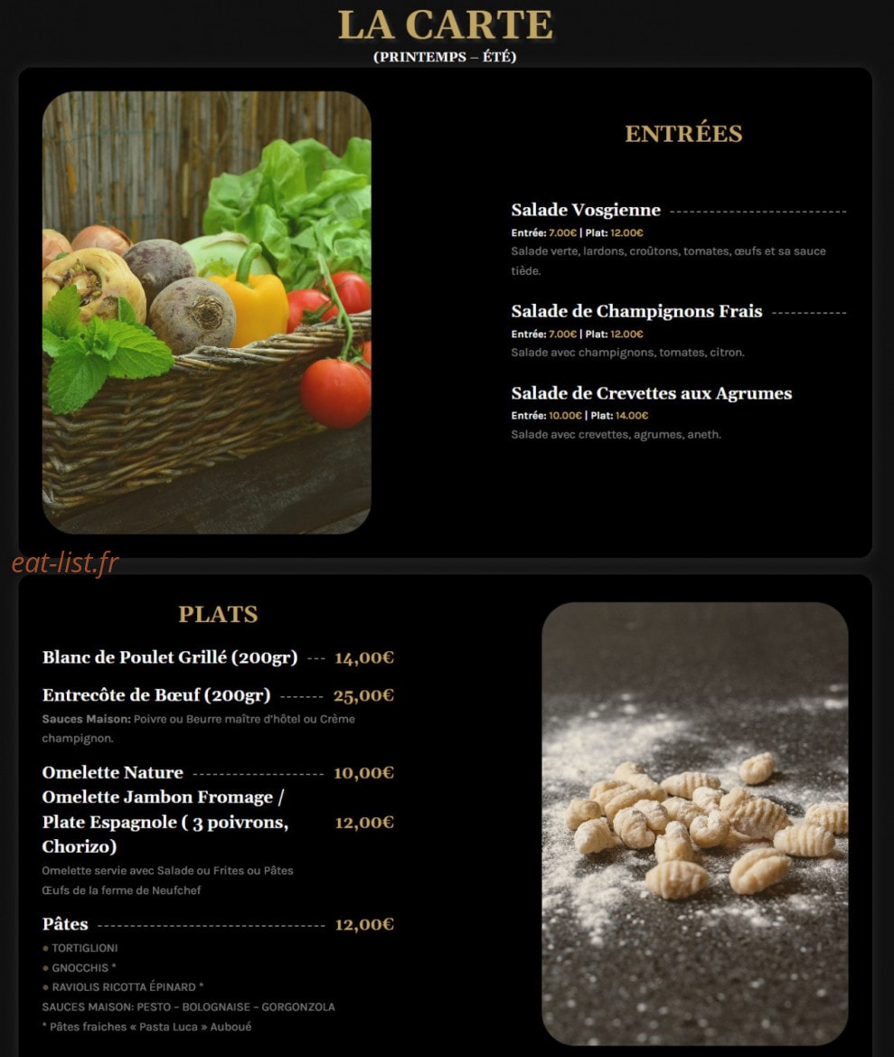 Concetta & Vincent — carte page 1