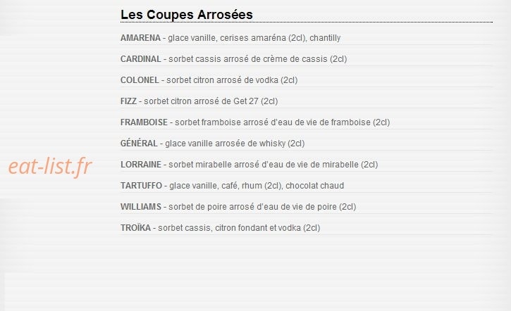 La Campagnola — carte page 15