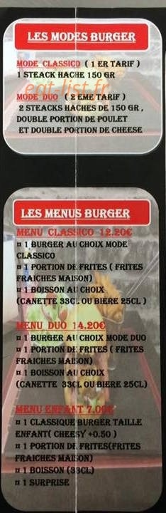 Nostra burger — carte page 2