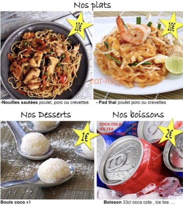 Tookiiz thai food — carte page 5