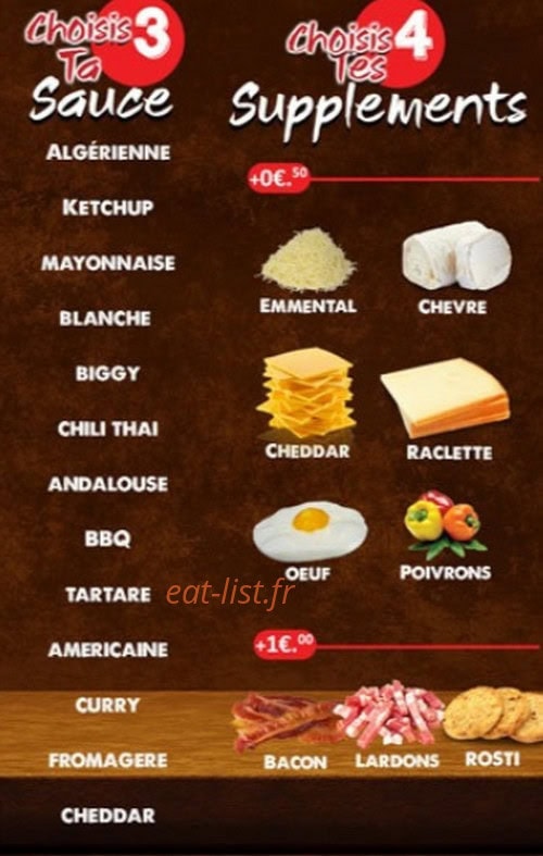 B' Burger — carte page 6