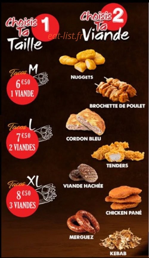B' Burger — carte page 5