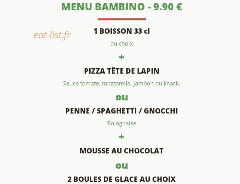 La Pizz'a Gaël'O David — carte page 10
