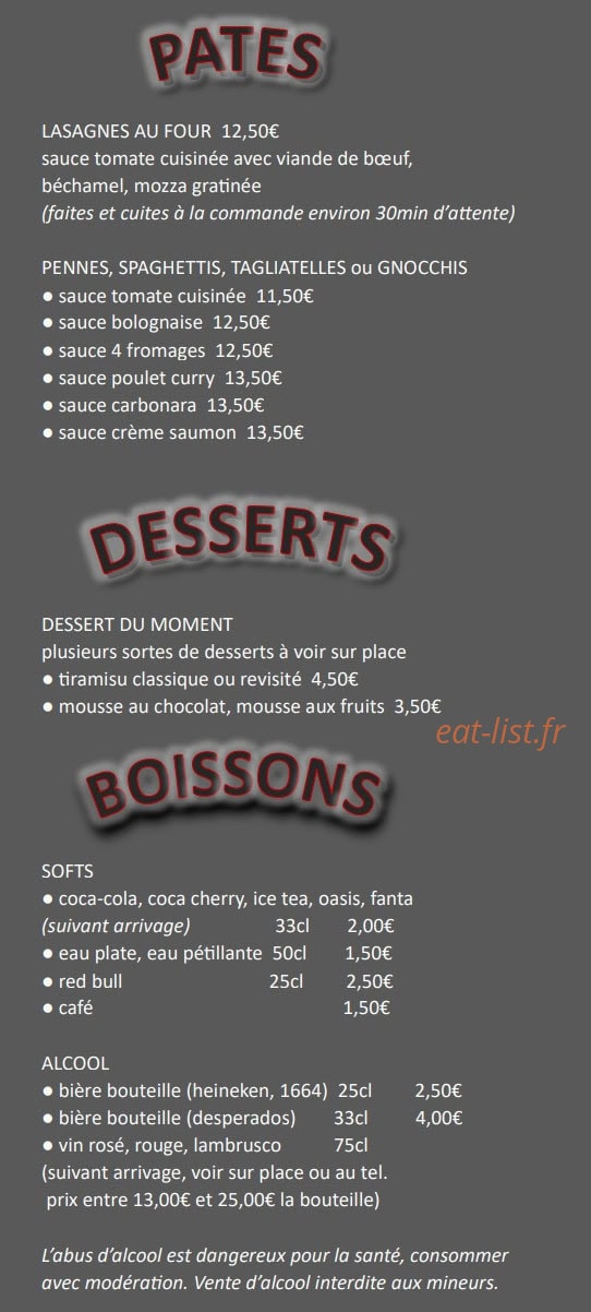 Pizza Tic Tac — carte page 5