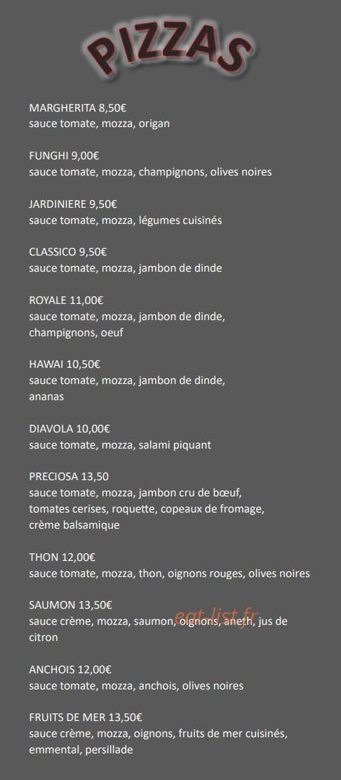 Pizza Tic Tac — carte page 2