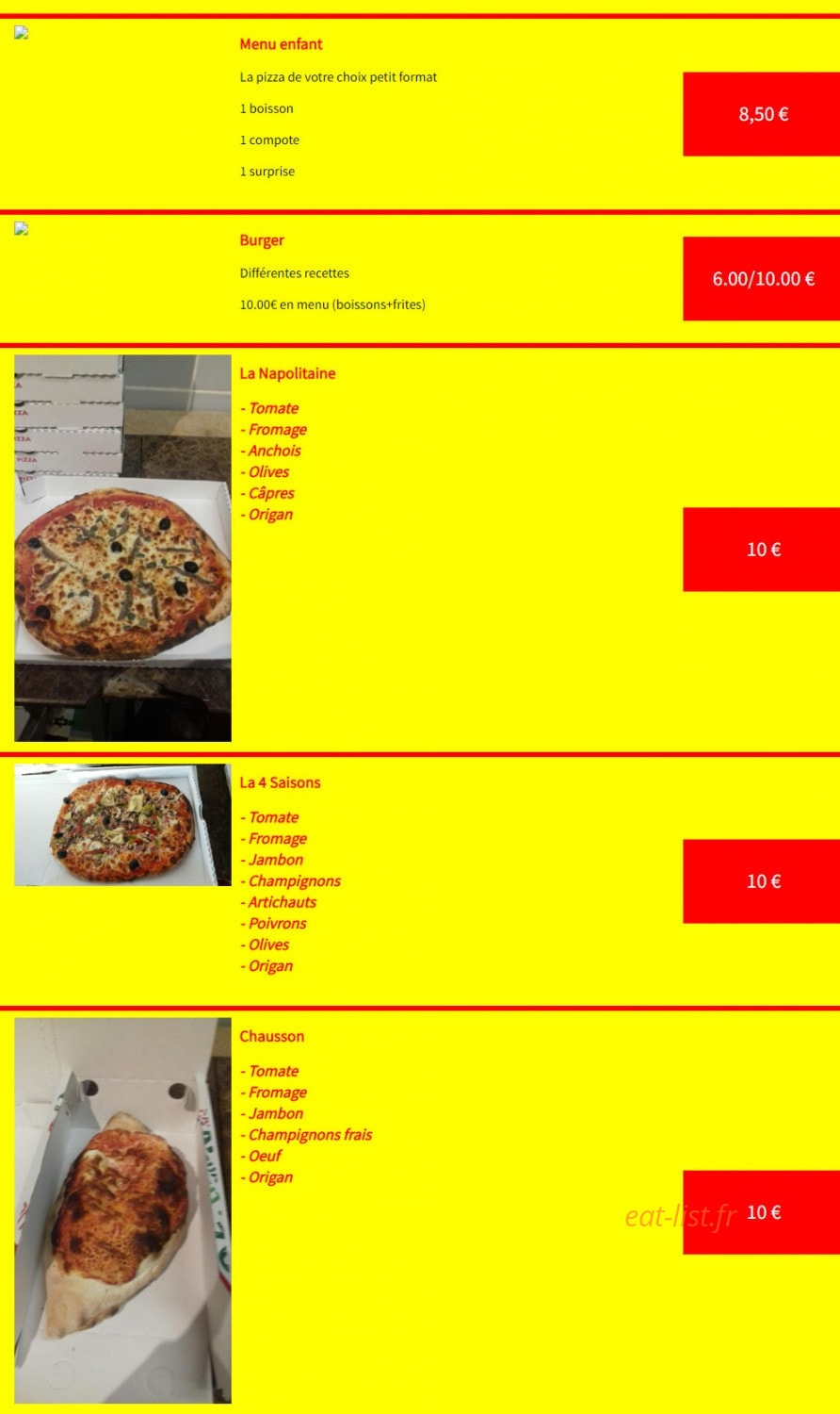La Casa Del Pizza — carte page 5