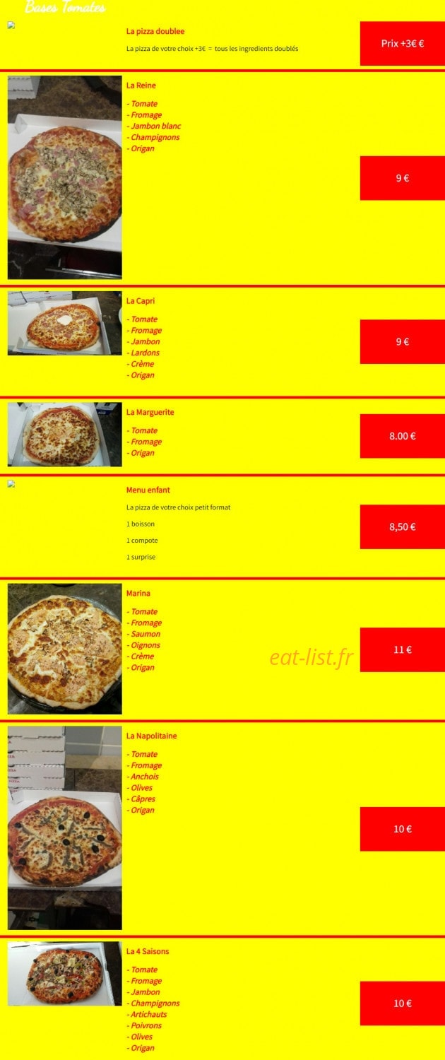 La Casa Del Pizza — carte page 2