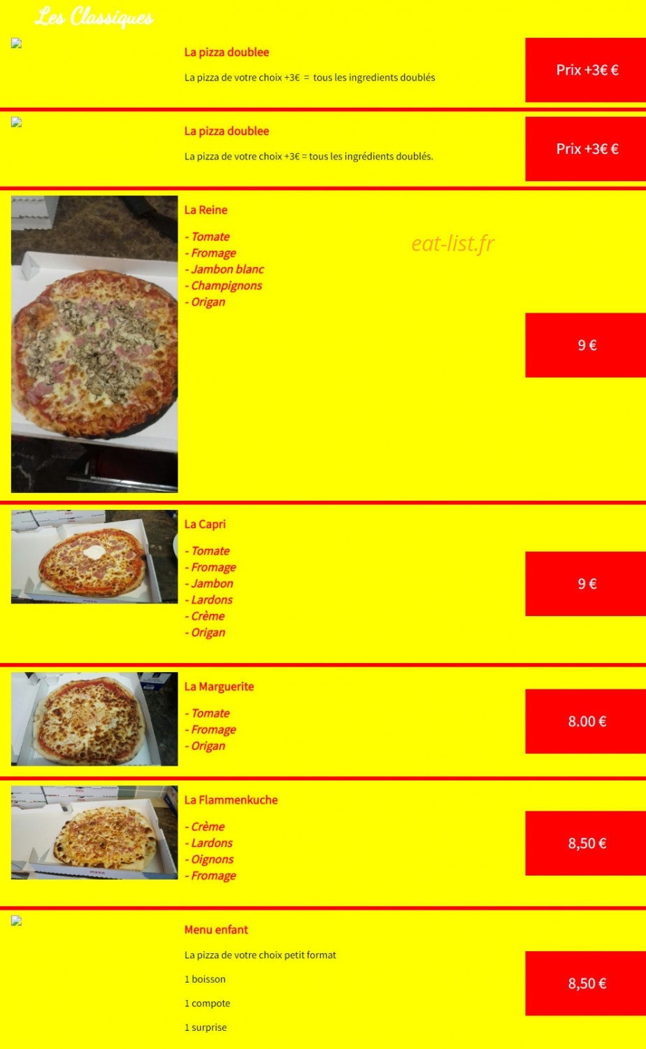 La Casa Del Pizza — carte page 4