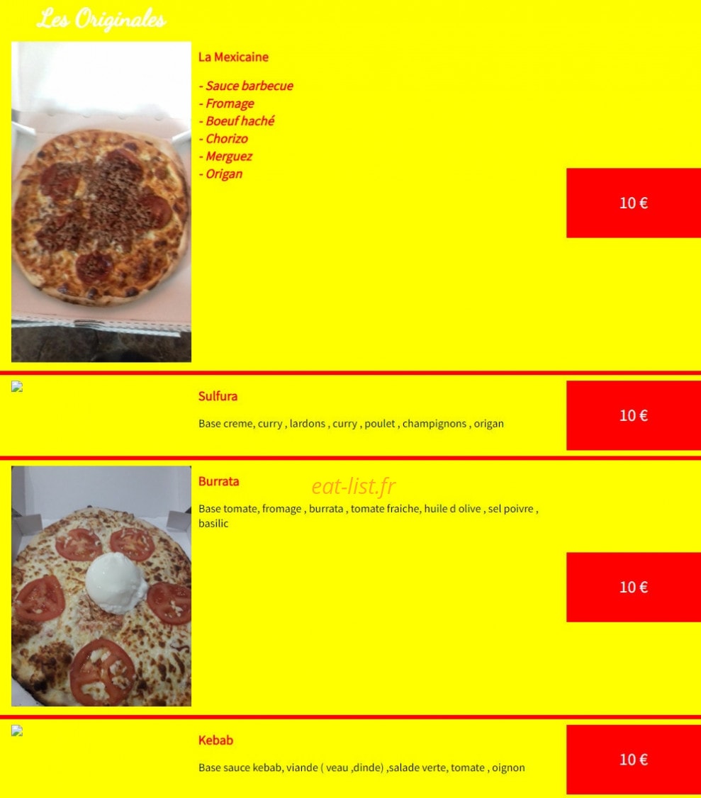 La Casa Del Pizza — carte page 8