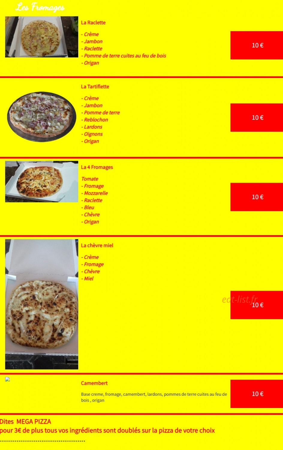 La Casa Del Pizza — carte page 6