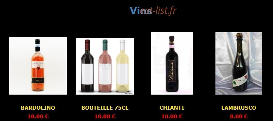 Chez Tony — carte page 14