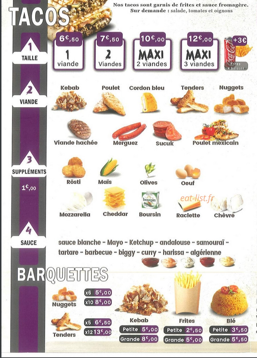 Guven Kebab — carte page 3