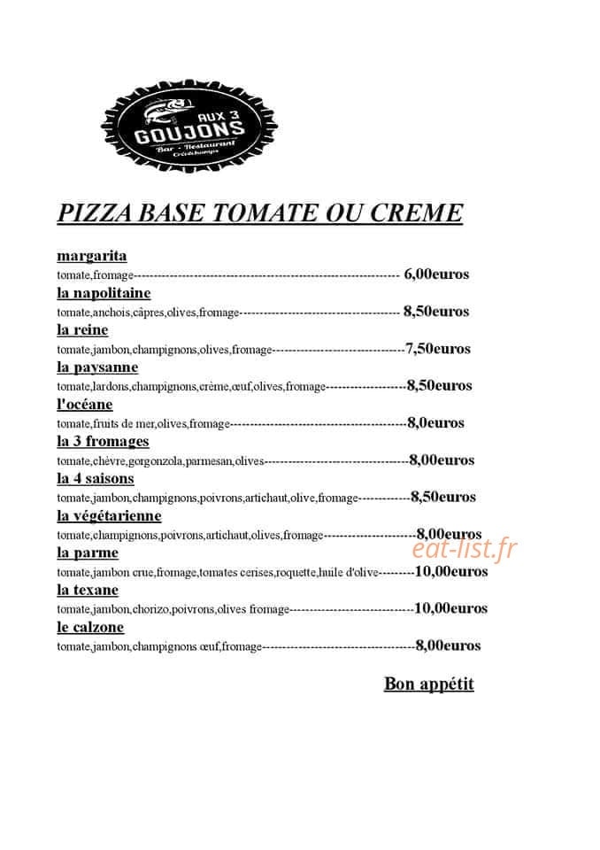 Aux Trois Goujons — carte page 3