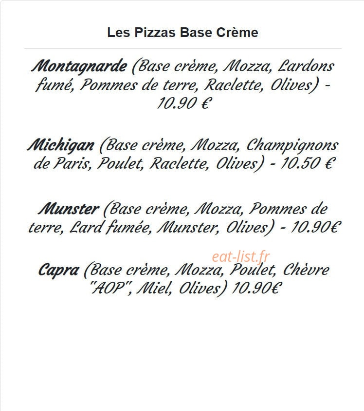 Les 4 Saisons — carte page 2