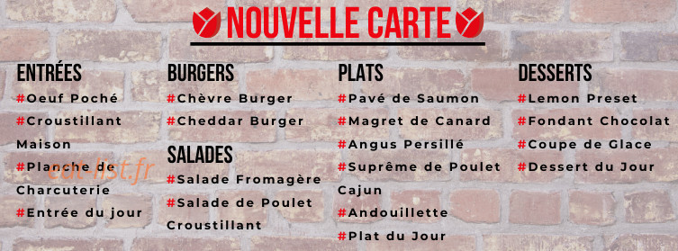 Brasserie la tulipe — carte page 1