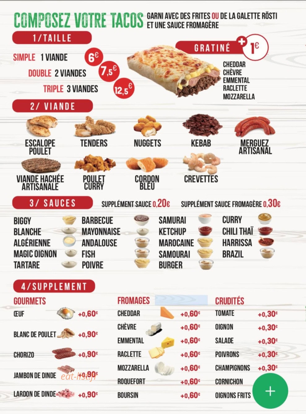 Family Pizza — carte page 2