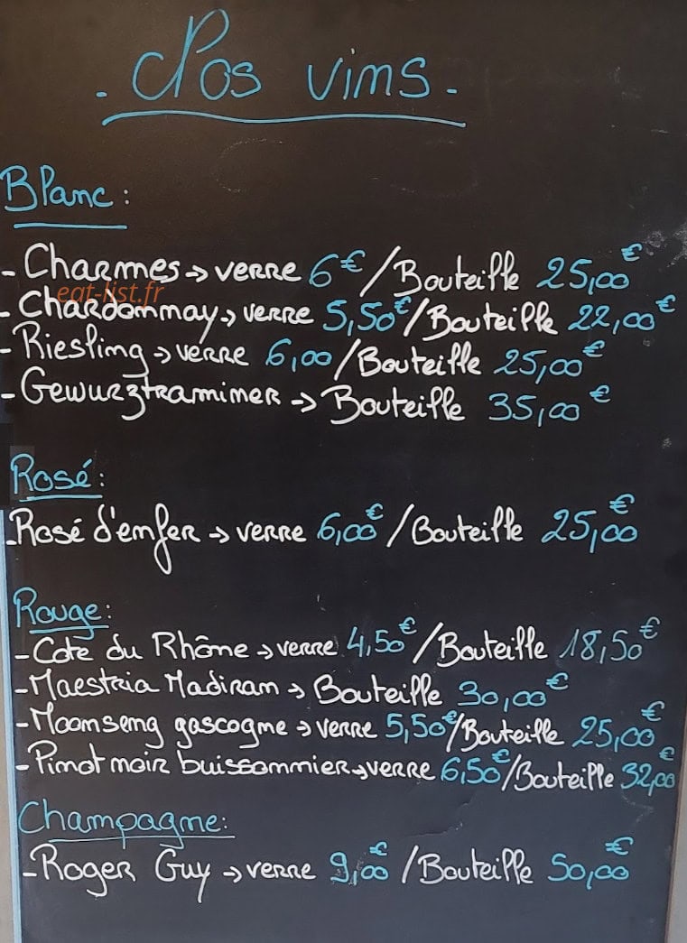 La Bonne Franquette — carte page 2