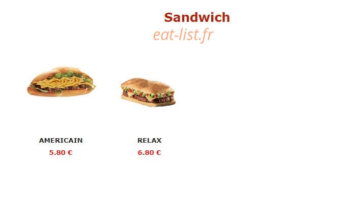 Urban food — carte page 3
