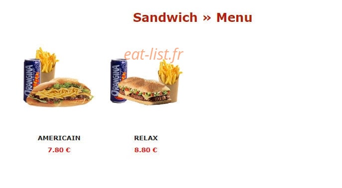 Urban food — carte page 4