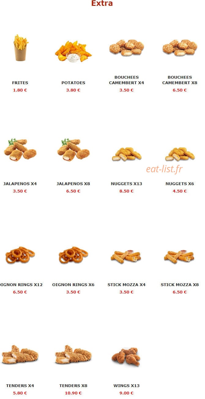 Urban food — carte page 9