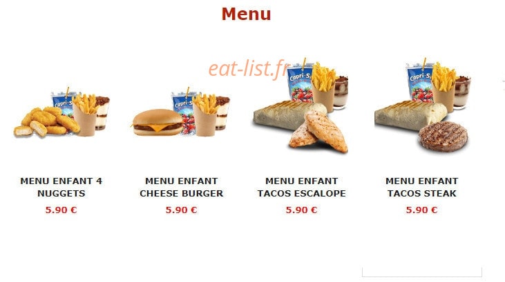 Urban food — carte page 10