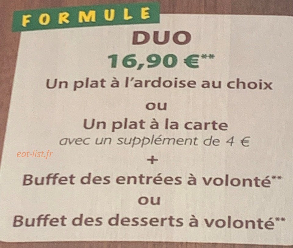 Aux buffets gourmands — carte page 5