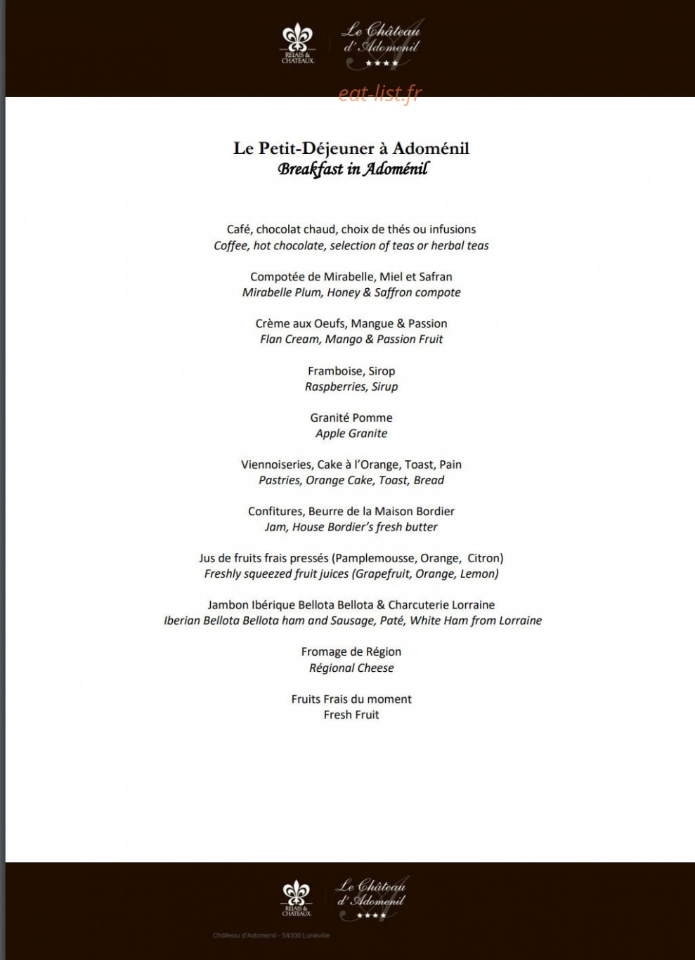 Le Château d'Adomenil — carte page 4