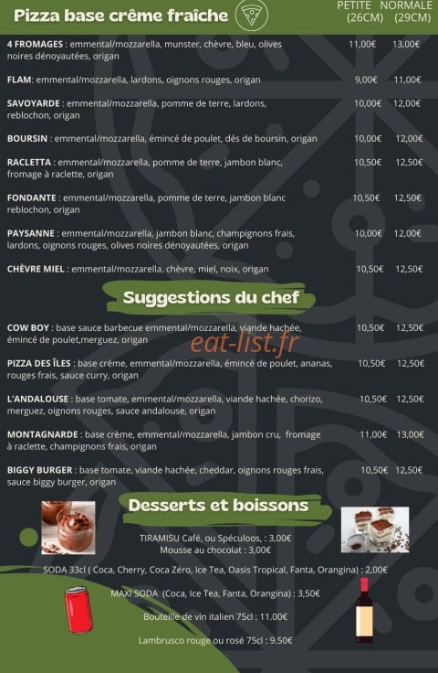 All in pizz — carte page 2