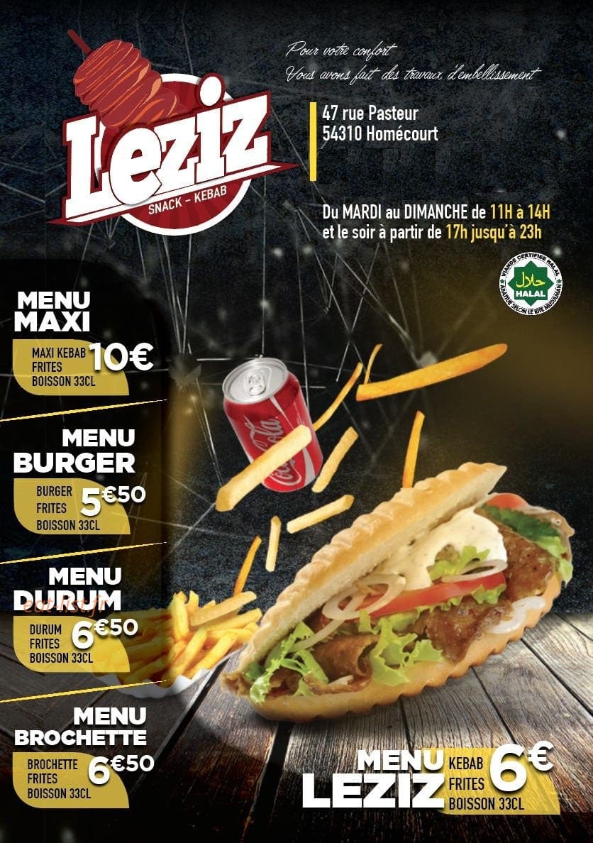 Snack-Leziz — carte page 1