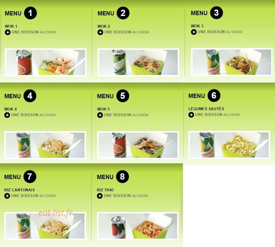 Asia Wok — carte page 4
